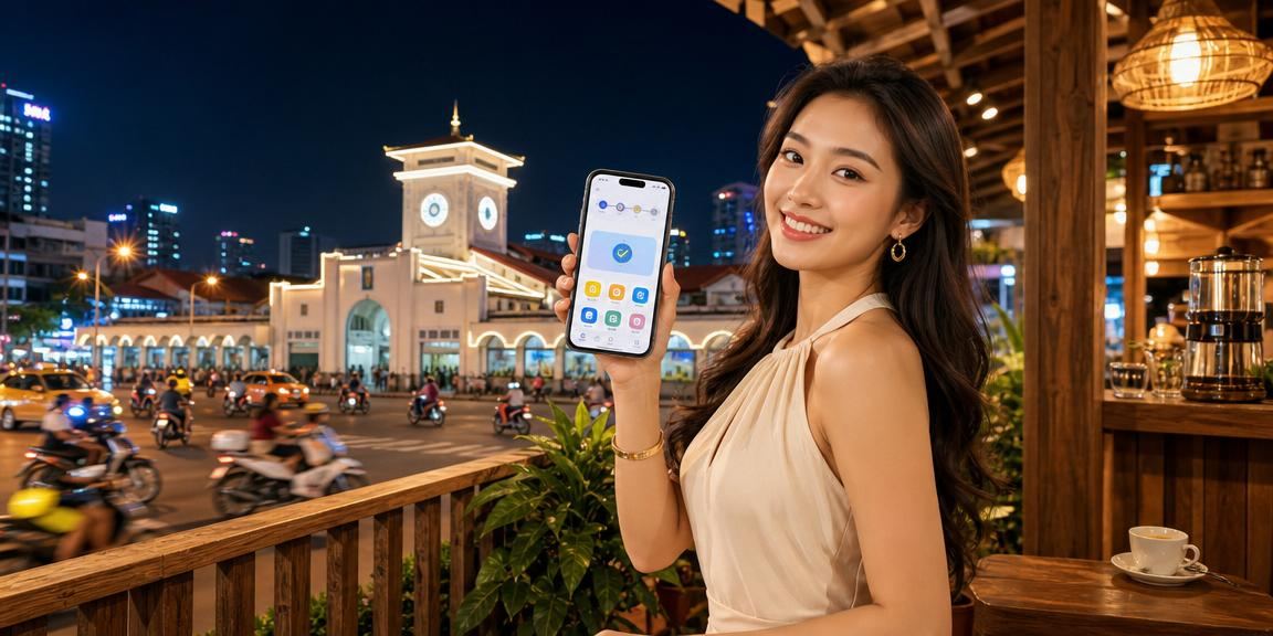Người dùng TP.HCM xem mẹo cá cược trên điện thoại trong quán cà phê